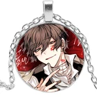 Подвеска бродячие собаки Bungou, ожерелье для женской коллекции, аниме фигурки, стеклянные украшения, сувениры