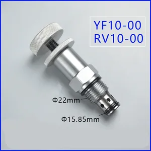 Hydraulic Pressure Regulating RV10-00 Straight Acting Large Handle Threaded Cartridge Overflow Valve YF10-00