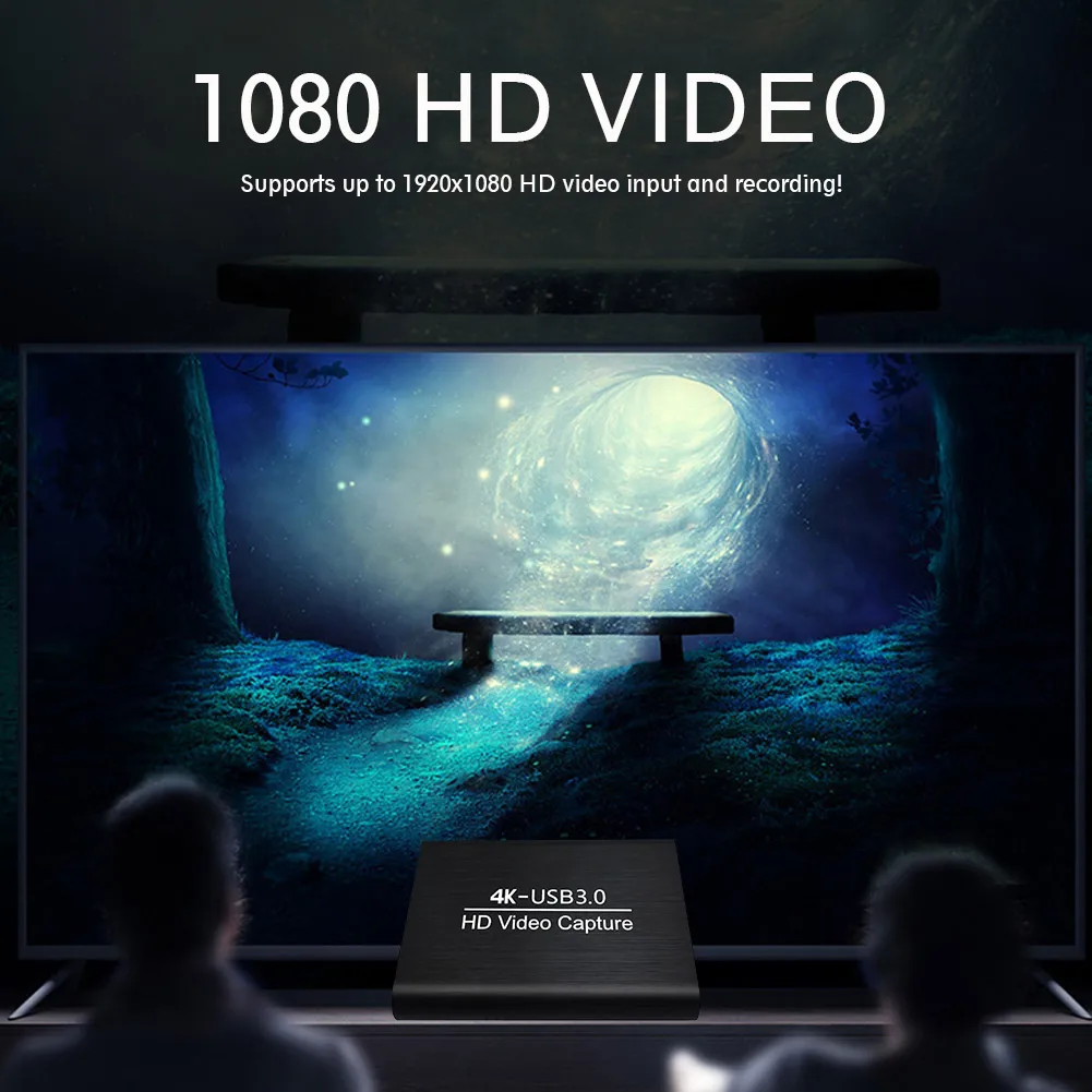 

Broadcasting Portable Audio Grabber Teaching HD 1080P for USB3.0 Aluminum Alloy Universal 4K 60Hz Video Card