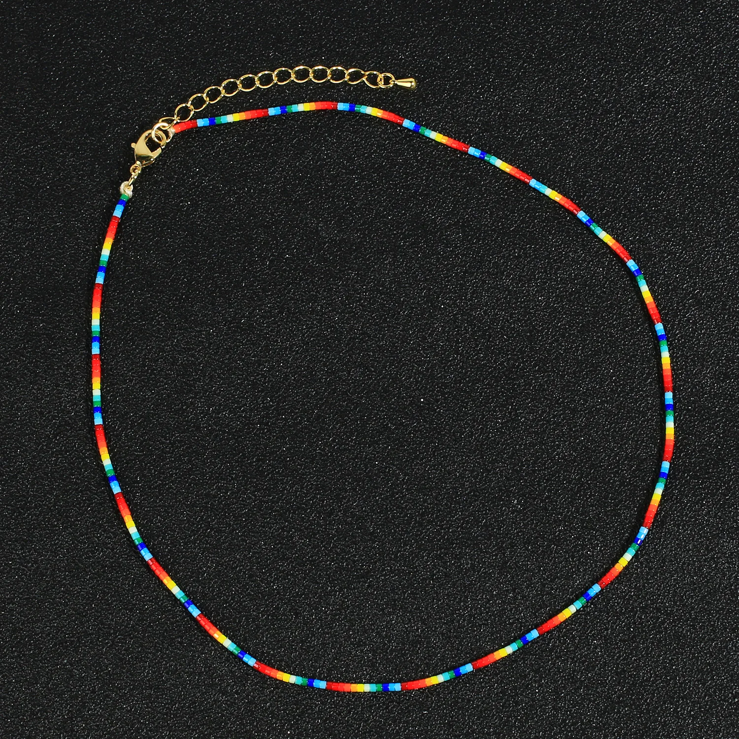 

KELITCH New Women Aesthetic Chain Necklaces 2021 Harry Styles Crystal Heart Beads Necklace For Girls Egirl Jewelry