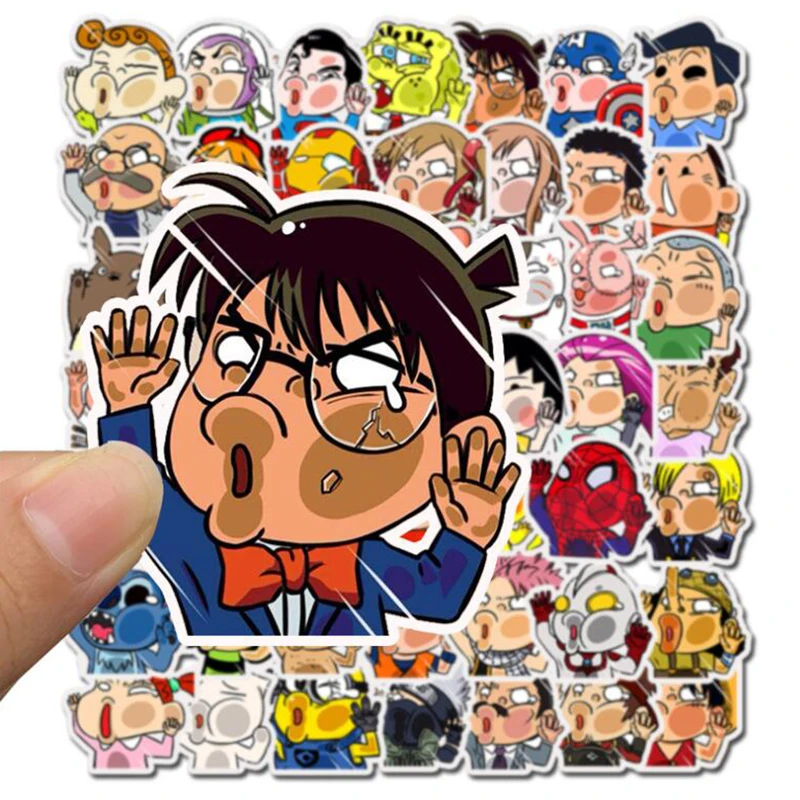 50 шт. наклейки из ПВХ с персонажами мультфильмов | Дом и сад