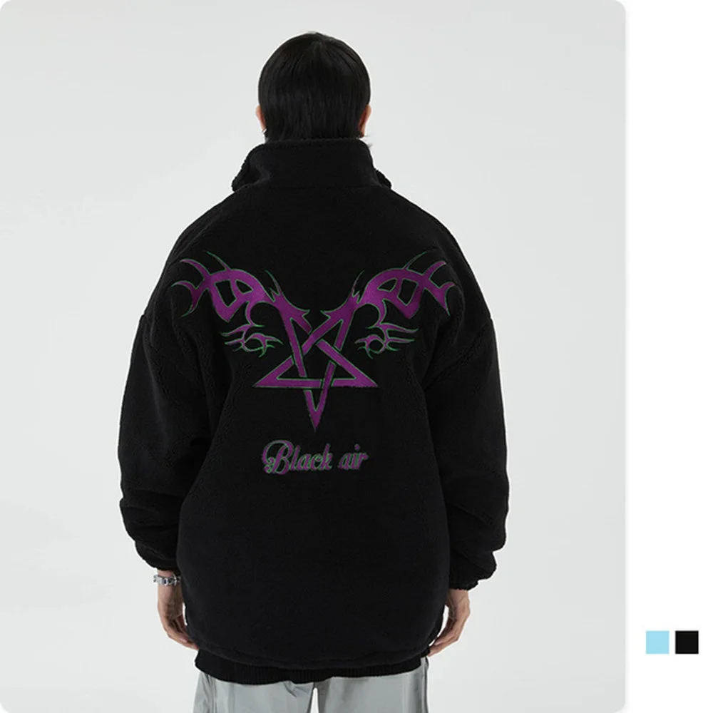 

Куртка мужская флисовая свободного покроя, на зиму, 2021