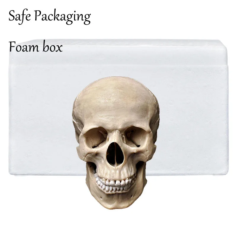 

HeyMamba Gold Human Skull Statue Sculpture Resin Modern Home Halloween Decoration Gift