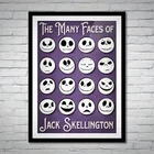 Картина из фильма Кошмар перед Рождеством, принт Джека Скеллингтона-Тима Бёртона, альтернативный фильм, настенная Картина на холсте