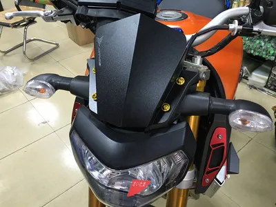 Лобовое стекло для мотоцикла подходит Yamaha mt-09 установка маленький алюминиевый