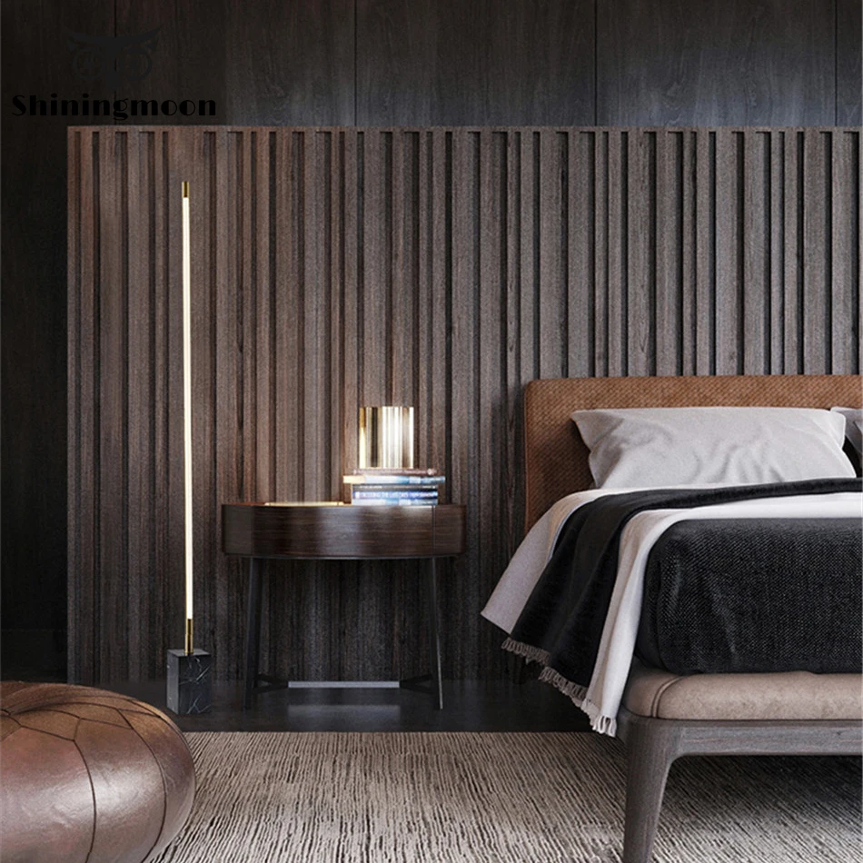 Современная Простота спальня Напольная Лампа скандинавский LED Декор чердак