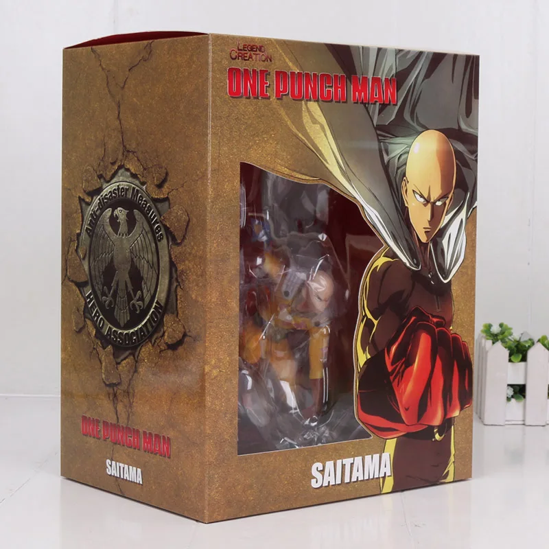 Аниме One Punch Man DXF фигурка Genos Saitama ПВХ фигурка Коллекционная модель игрушки 15 см - Цвет: 6 in box