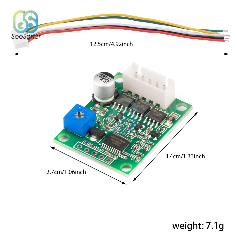 Трехфазный бесщеточный двигатель постоянного тока DC3.8-15V 10 Вт DC6-20V 60 модуль PWM без