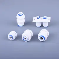 1/4 Hose Fitting Plumbing Fittings for Water Pipe Quick Connector 3/8 Filter Attachment Valve Family RO System Home Improvement