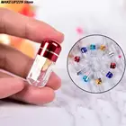 Портативные мини пустые желатиновые капсулы прозрачные гелевые колпачки водонепроницаемый пластиковый ящик Чехол для бутылки чехол для таблеток