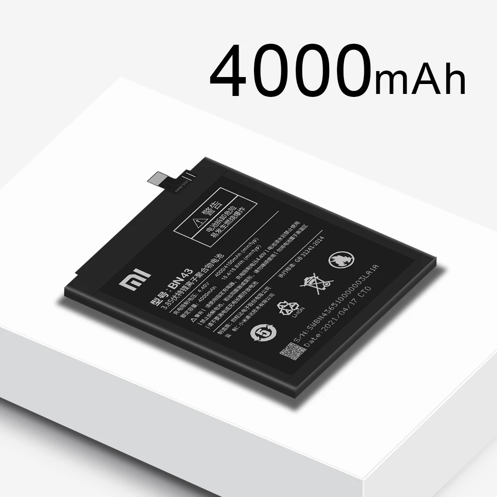 Оригинальный аккумулятор для Xiaomi Mi Redmi Note Mix Max 2 3 3S 3X 4 4X 4A 5 5A 5S 5X 6 6A Mi6X 7A 8 9 9T 9S K20 Pro Plus