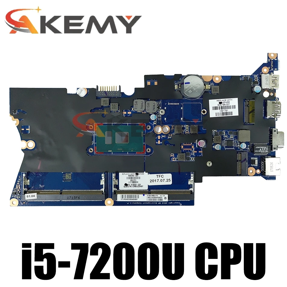 

Материнская плата для ноутбука HP ProBook 430 440 G4 с SR2ZU i5-7200u 905794-601 905794-001 DA0X81MB6E0 MB 100% протестирована Быстрая доставка