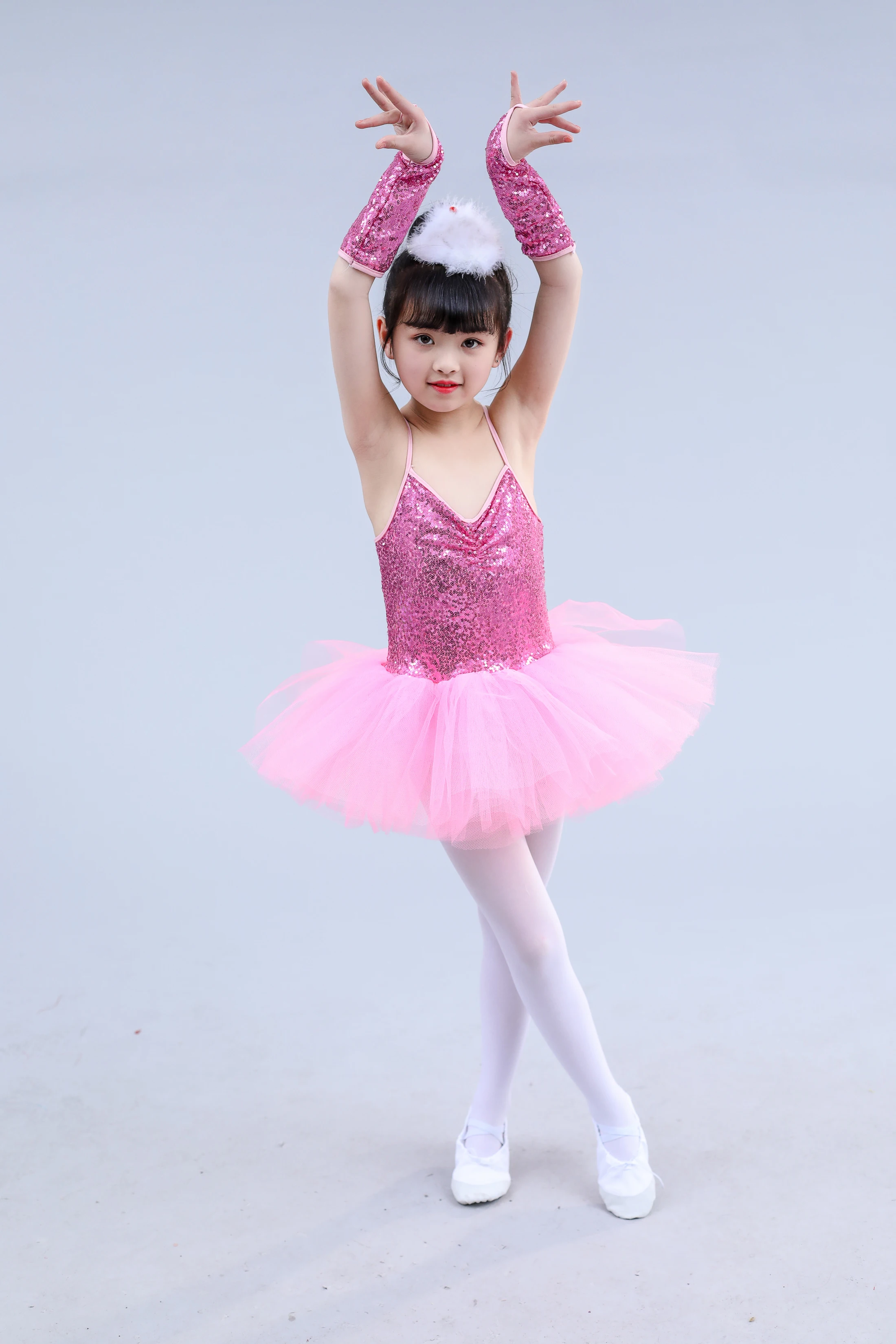 Балетное платье для маленьких девочек Детское -пачка с цветочным рисунком