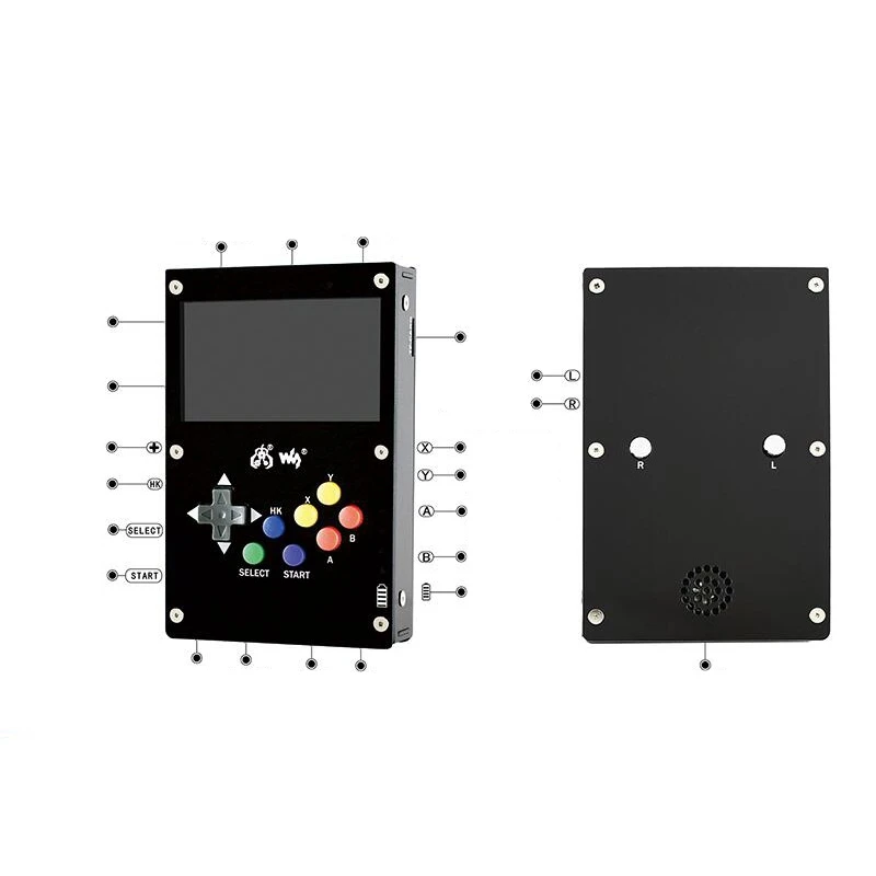 JABS GamePi43 для игровой консоли RetroPie Raspberry Pi 3 B 800X480 IPS экран 4 дюйма|Портативные