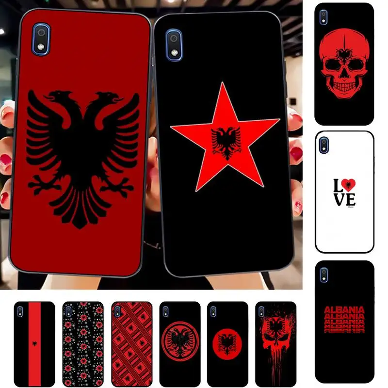 

Albania Flag Phone Case for Samsung A51 01 50 71 21S 70 31 40 30 10 20 S E 11 91 A7 A8 2018