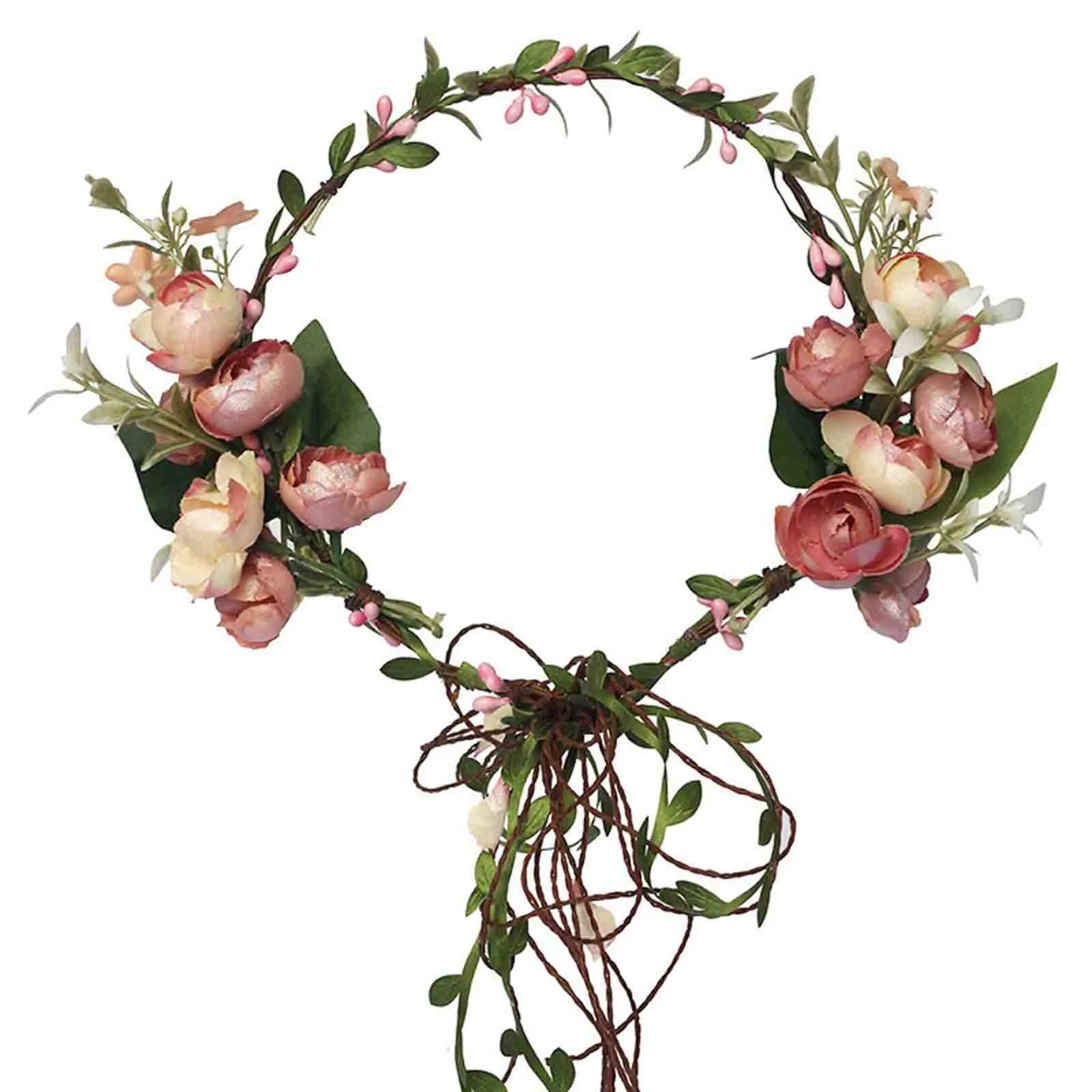 

Women Bridal Flower hair Garland Headband Beautiful Flower Crown Hair Wreath alo Head Wreath Party Wedding Headpiece Bridesmaid