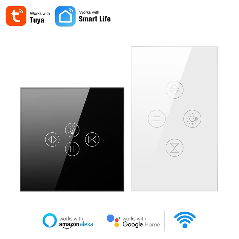 

Tuya Smart Life WiFi Roller Shutter Curtain Switch Light Switch For Electric Motorized Blinds Work With Alexa Google Home