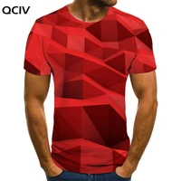 qciv geometry t shirt men red t shirts 3d graphics tshirts casual novel anime clothes short sleeve t shirts new streetwear tops