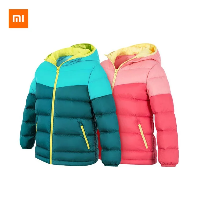 Xiaomi Youpin ULEEMARK детская Легкая стеганая куртка 90% белый утиный пух ночной рефлектор