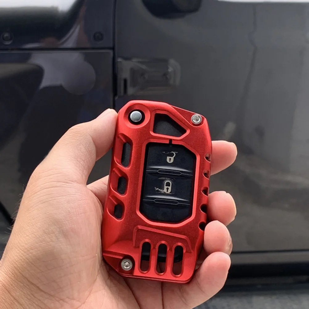 

Protector Key Cover Shell Aluminum Alloy 1pcs Car Red Alloy Case Durable