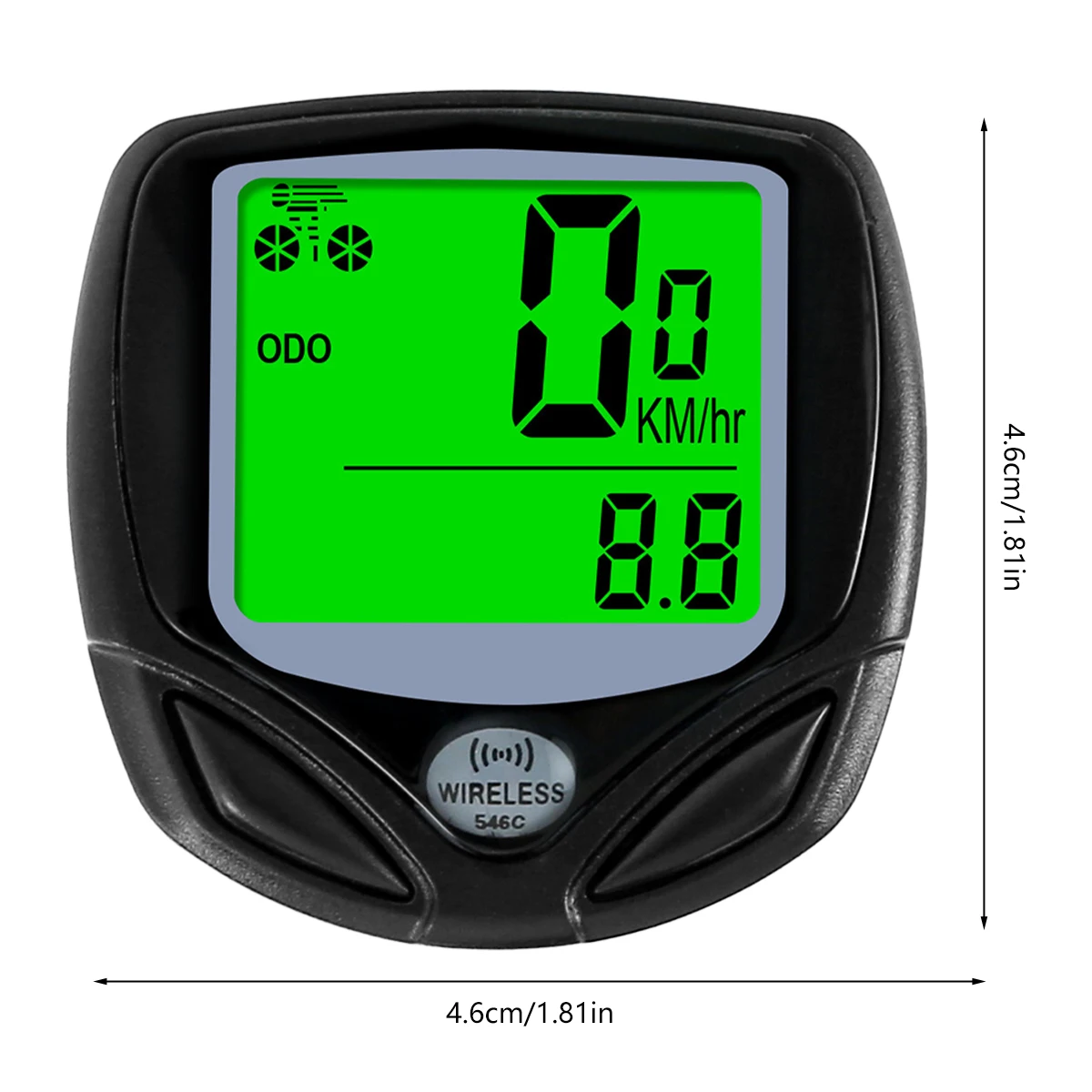 Wireless Bike Computer Speedometer Waterproof Odometer Multi-Functions Bicycle Mileage Tracker with Backlight LCD Display | Спорт и