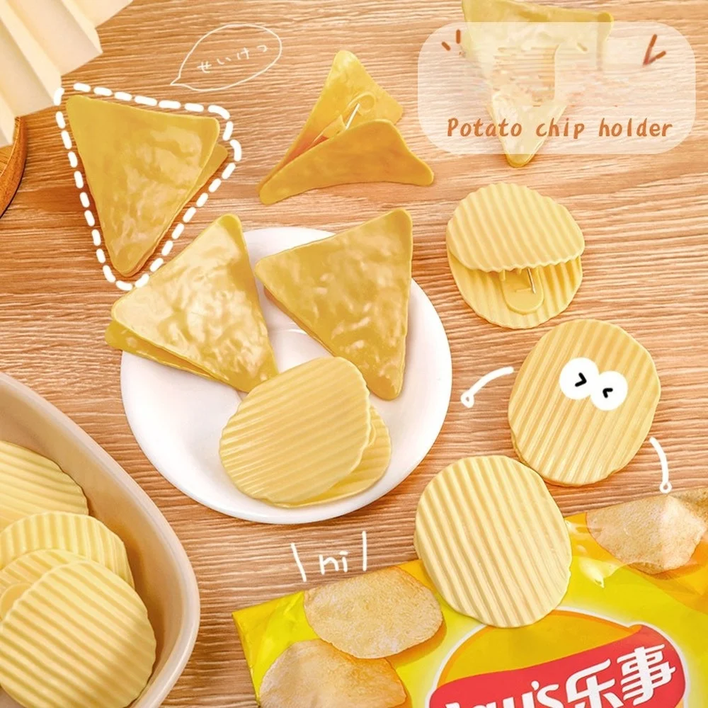 

3/6 шт. милые Креативные зажимы для чипсов и углов, зажим для картофеля, держатель для чипсов, украшение для конос, офиса, школы