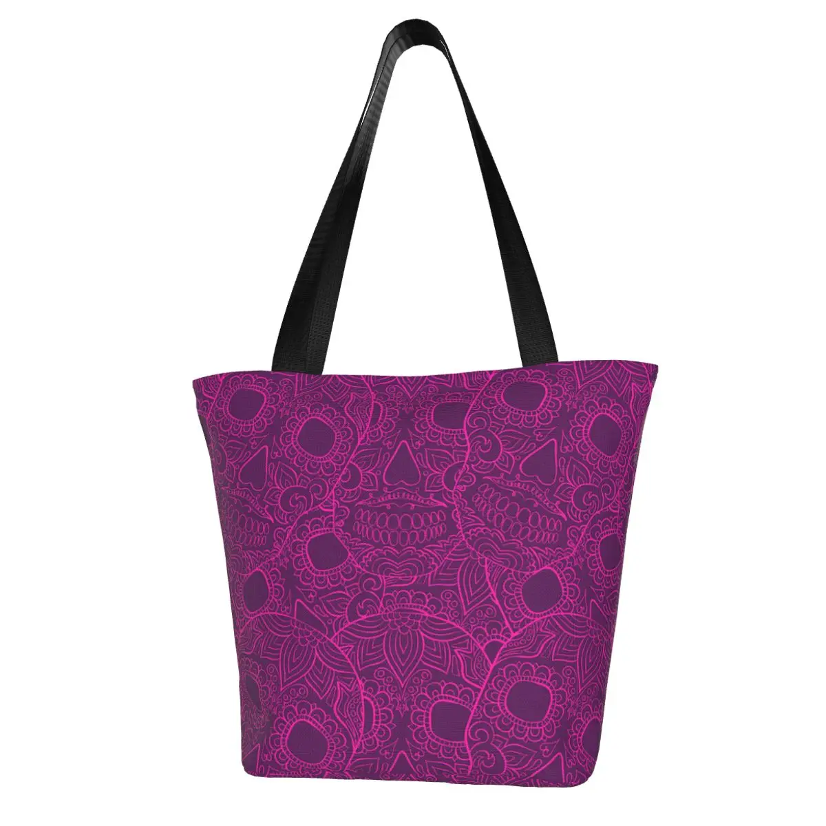 

Mexican Skull Shopping Bag Aesthetic Cloth Outdoor Handbag Female Fashion Bags