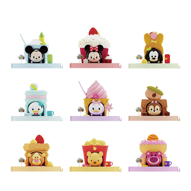 

10 Style Mickey Dessert House Blind Box Toys Doll Random Cute Anime Figure Gift for Children