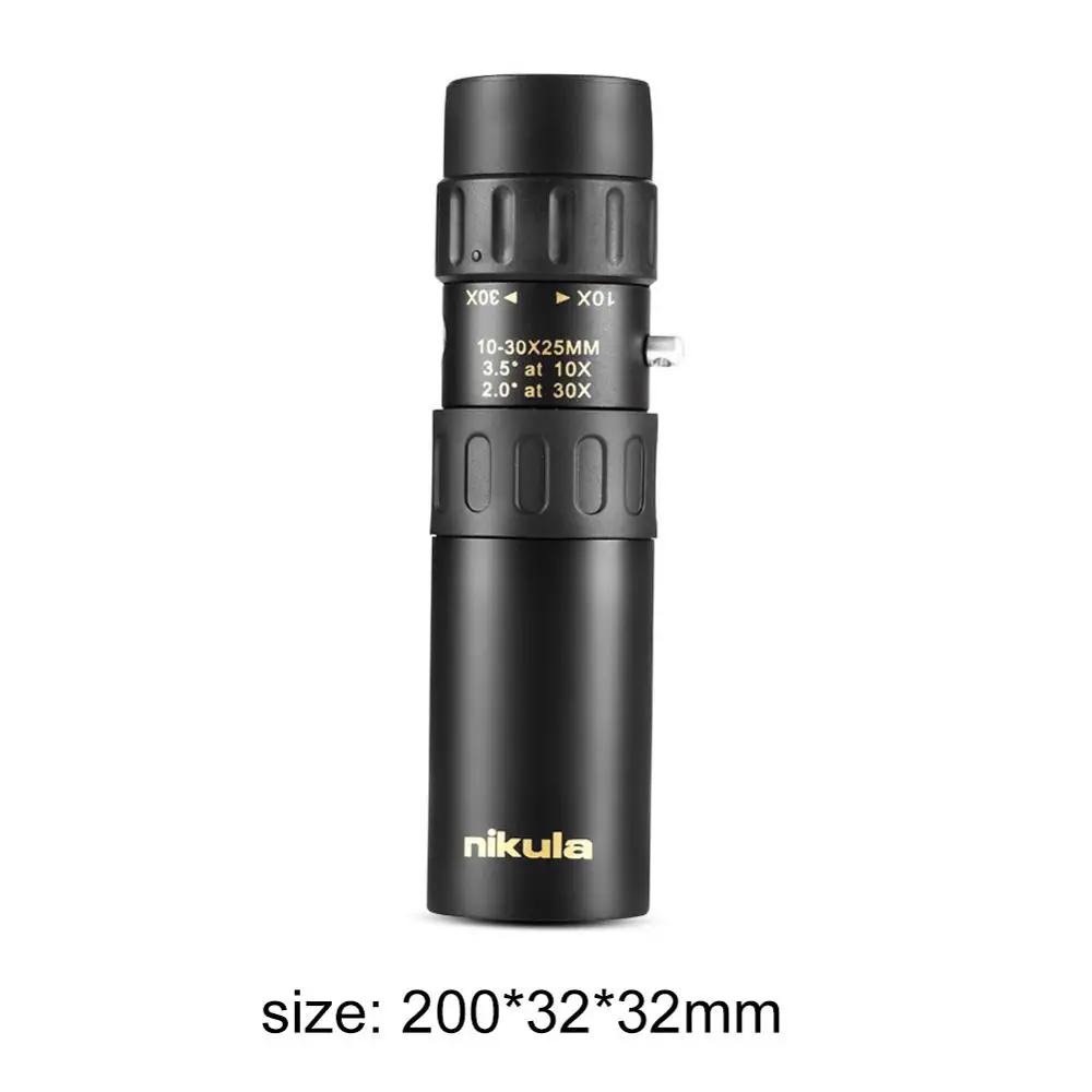 10-30x25 BAK4 Zoom Профессиональный телескоп Монокуляр 10-30x25 BAK4 зум водонепроницаемый фокус Монокуляр для походов кемпинга охоты - Цвет: 10-30x25 BAK4 Zoom