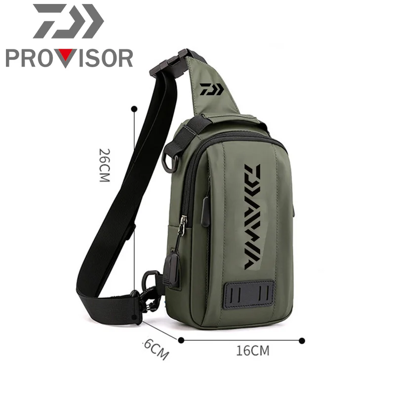 

2021 Daiwa Fishing Single Fashion Sports Shoulder Bag Outdoor Travel Fishing Diagonal Package Casual Backpack