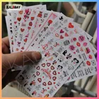 3D наклейка для дизайна ногтей Любовь Дизайн маникюра сексуальные губы девушка самоклеящаяся День Святого Валентина наклейка s Декоративные наклейки фольга