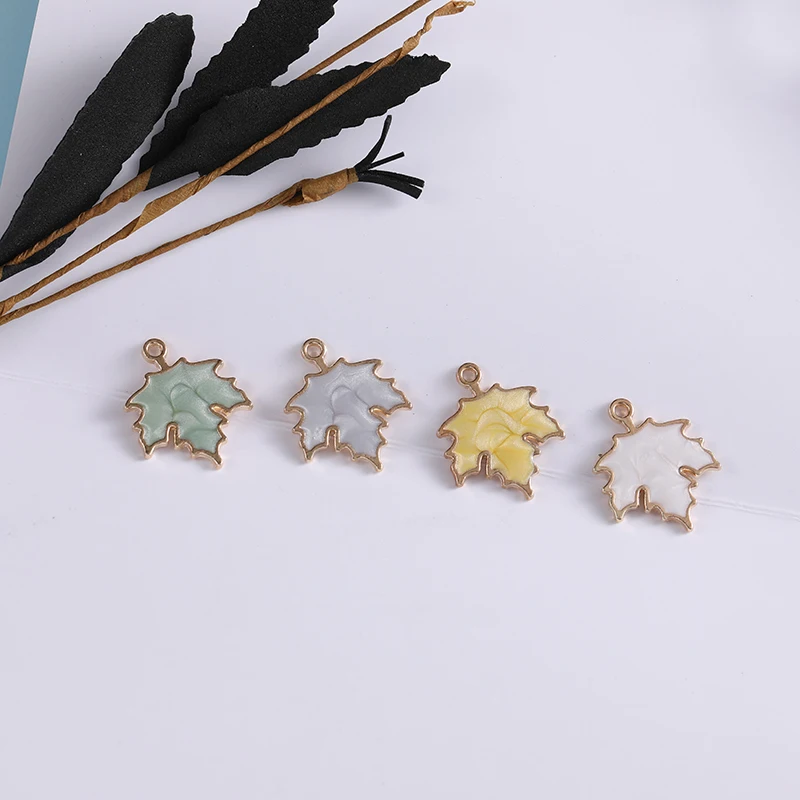 Сплав кленовый лист Капельное масло аксессуары diy Ювелирный материал