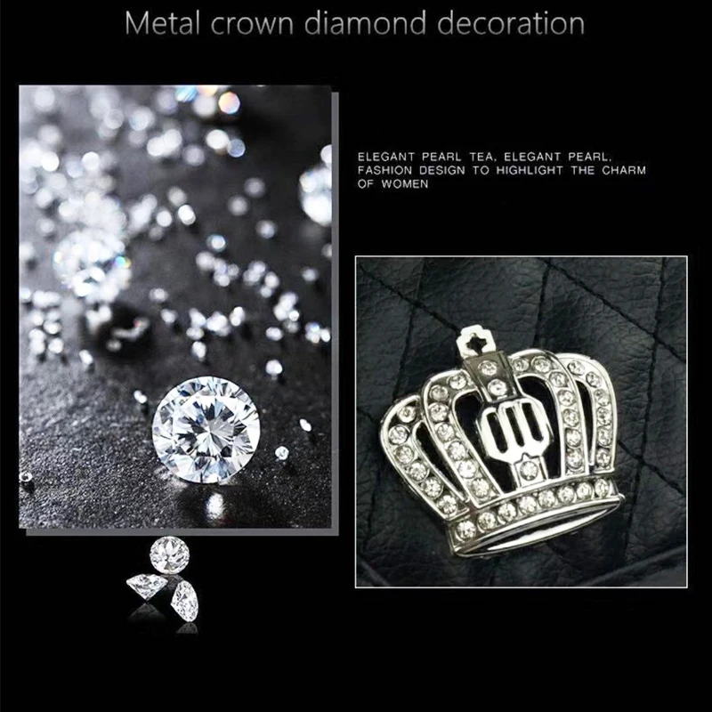 Car Armrests Box Cover Pad Crown PU Leath Crystal Increased Comfortable Central Hand Protection Cushion Covers Universal | Автомобили и
