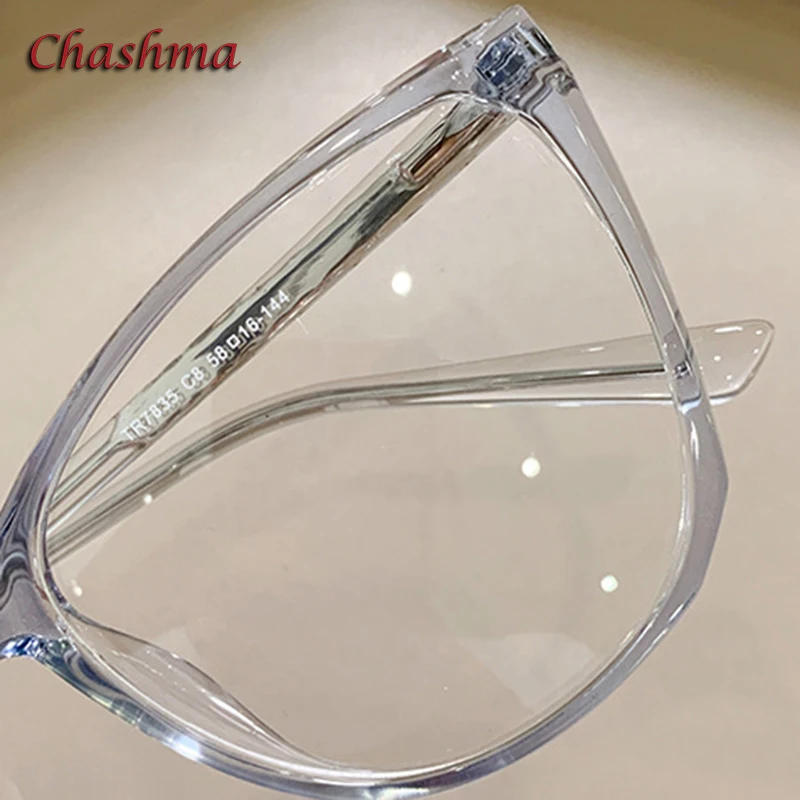 Женские очки кошачий глаз Chashma оправа для солнцезащитных очков TR 90 модные в
