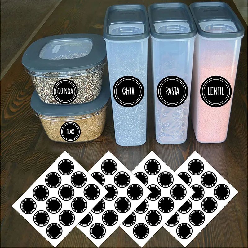 Unibird 4 шт./компл. Кухня специй этикетки для банок с 1 шт. белая маркер ручка мел воды