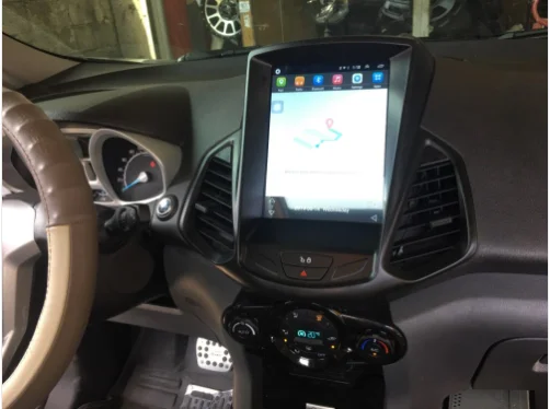 Android 9,7 дюймов вертикальный экран Tesla Автомобильный мультимедийный gps Радио стерео аудио 4G для FORD EcoSport 2013