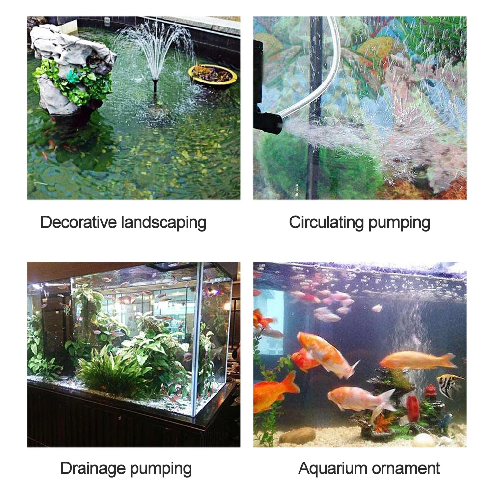 New Solar Power Water Fountain Inserted Line Length 5 Meters Panel For Garden Pool Submersible |