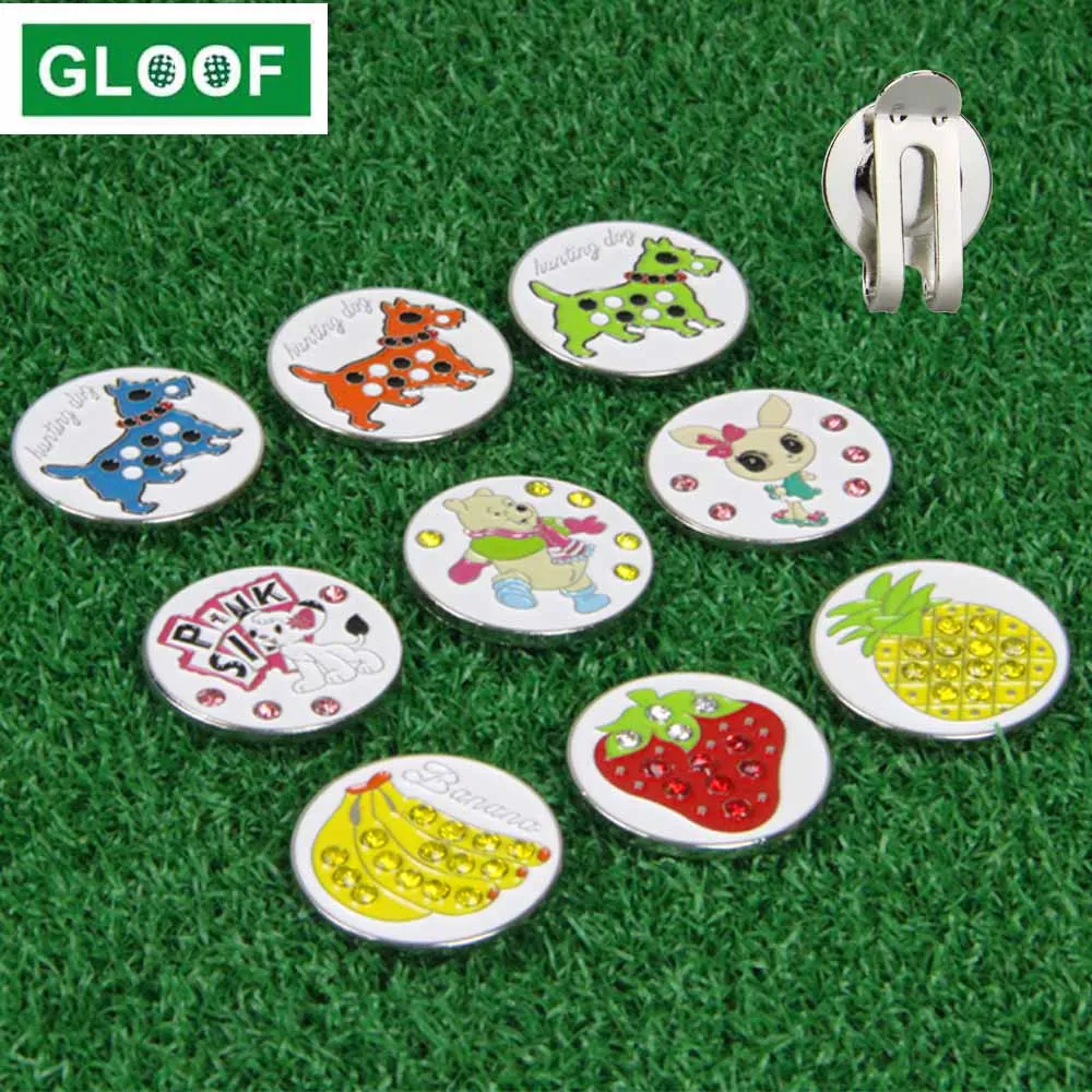 

Маркеры для гольфов с зажимами для шляп, наборы значений для мужчин и женщин, съемные крепления легко крепятся к кепке для гольфа, премиум-по...