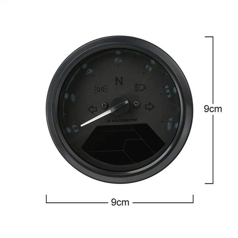 

Motorcycle Instrument Motorcycle LCD Odometer Tachometer Speedometer Backlight Motor Gauge Refit Alarm Motorcycle Accessories