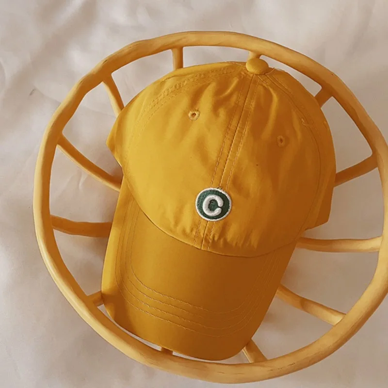 

Summer Bright Color Letter Sun Hat Belt Buckle Adjustment Children Sunscreen Outdoor Letter Cap