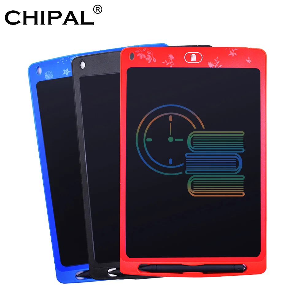 CHIPAL 10 дюймовый планшет для письма Портативный красочные ЖК-дисплей альбом для рисования цифровой графический Планшеты электронный Краски доска+ стилус для сенсорного экрана сотового