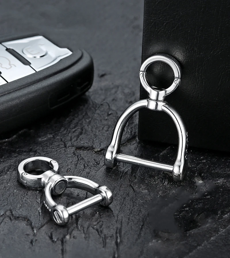 Титан спин 360 градусов вращение брелок для ключей Роскошный автомобильных