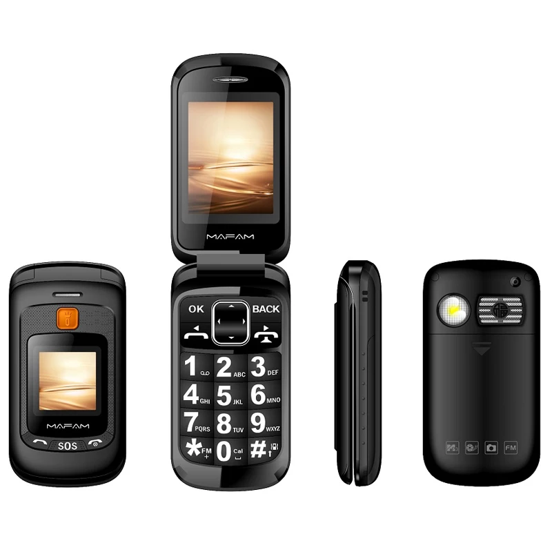 Мобильный телефон с откидной крышкой двойной экран две sim карты SOS ключ быстрый