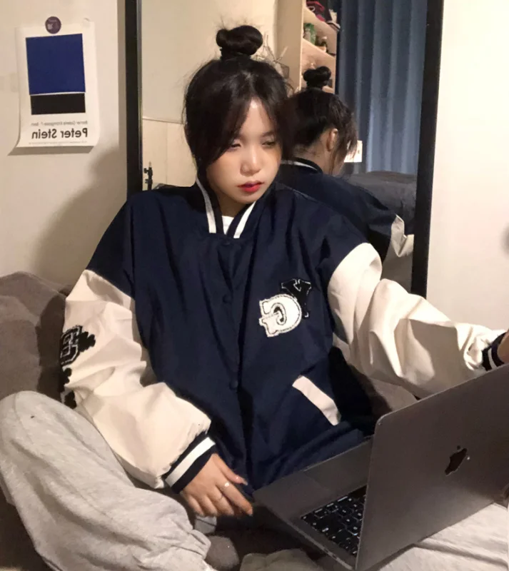 Двухслойный чехол новинка 2021 студенческий пиджак Топ | Женская одежда