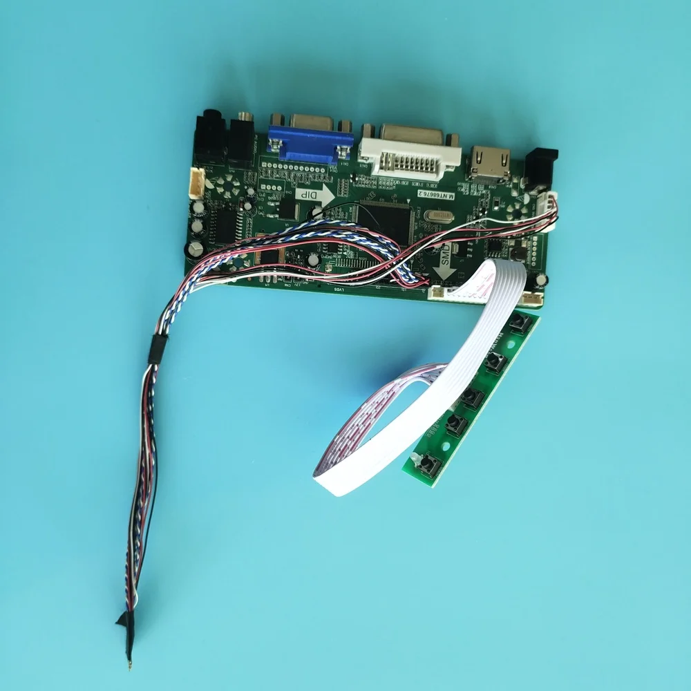 Комплект для детской платы контроллера VGA HDMI DIY 2019 драйвер 1366X768 BOE дисплей 14 &quotDVI