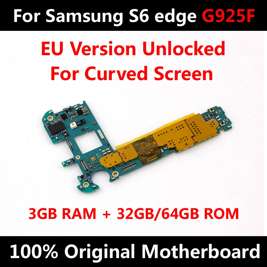 Для Samsung Galaxy S6 edge G925F 32 Гб официальная материнская плата для телефона