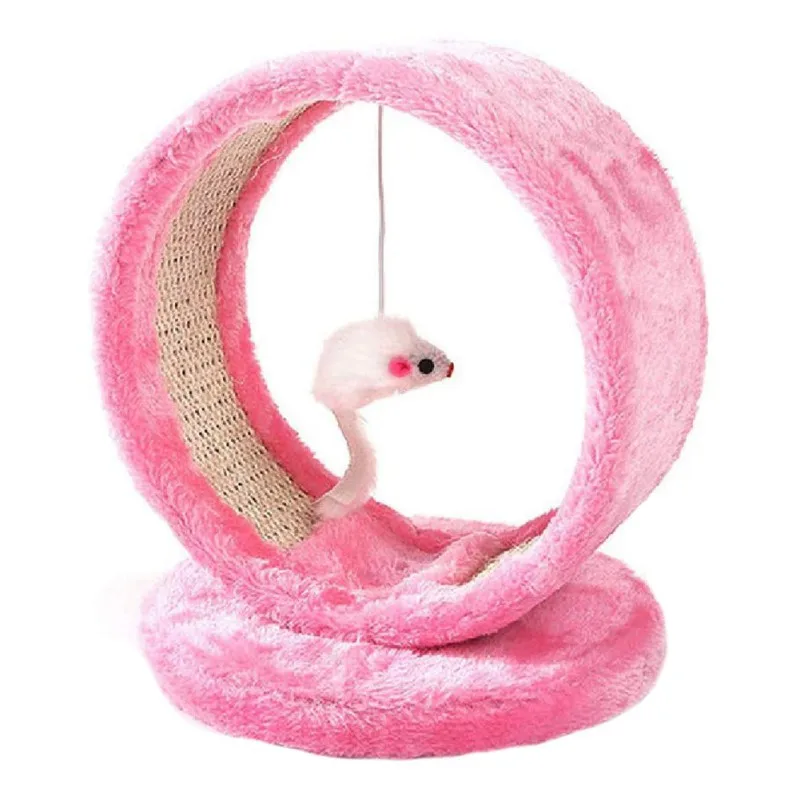 

Cylinder Kitten Stand Cute Cat Climbing Frame Pet Supplies Interactive Puzzle Cat Climbing Toy Pole Board Hanging Toy 1