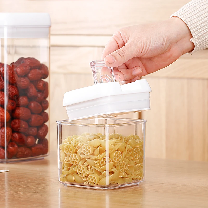 Sealed Food Storage Jar Large Capacity Plastic Tank Transparent Household Kitchen Grade Refrigerator Preservation Container | Дом и сад