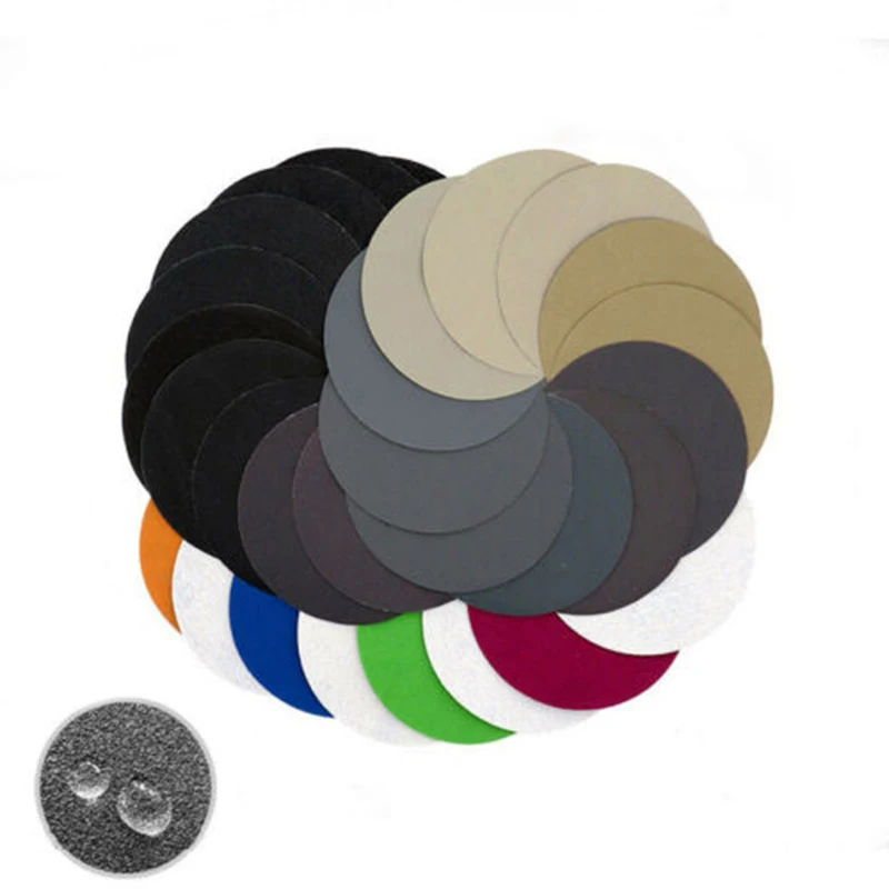 

30Pcs 75mm 3\\\" Eccentric Wet And Dry Sanding Disc Sandpaper 1000 2000 3000 Grit