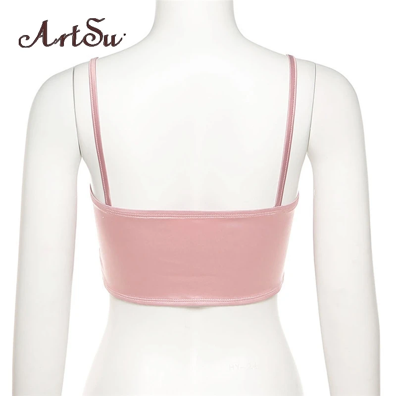 Artsu 2020 кроп-топики с цепочкой серые женские обтягивающие сексуальные летние